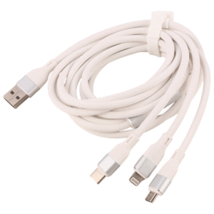 قیمت کابل چند سر یو اس بی به تایپ سی، لایتنینگ و میکرو یو اس بی 1.5 متری ارلدام