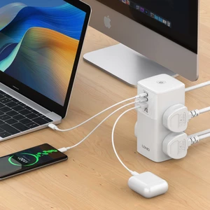 چندراهی برق چندمنظوره چند پورت سوپر شارژ رومیزی الدنیو