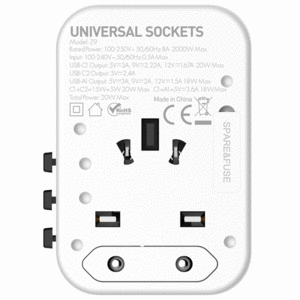 قیمت آداپتور تایپ سی و یو اس بی 20 وات الدنیو