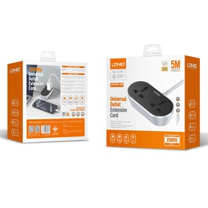 بسته‌بندی چندراهی برق جهانی دو سوکت 2500 وات الدنیو