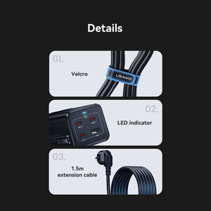 ایستگاه شارژ و سوکت برق رومیزی یوسامز