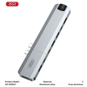 هاب مک بوک 9 پورت فلزی ایکس او