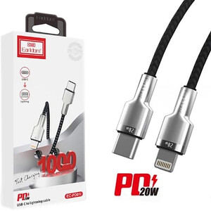 کابل شارژ سریع تایپ سی به لایتنینگ 20 وات 1 متری ارلدام