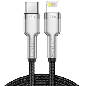 قیمت کابل شارژ سریع تایپ سی به لایتنینگ 20 وات 1 متری ارلدام