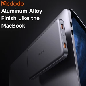 شارژر همراه فست شارژ تایپ سی پاوربانک آلومینیومی فوق العاده باریک نازک سبک مک دودو