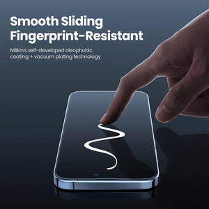 فروش گلس پرایوسی آیفون 16 پرو نیلکین همراه با کیت نصب