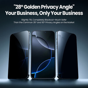 خرید گلس پرایوسی آیفون 16 پرو نیلکین همراه با کیت نصب