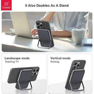 شارژر همراه بیسیم مگ سیف فست شارژ اپل یاندو