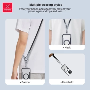 خرید کابل دو سر تایپ‌سی فست شارژ با بند آویز گردنی گوشی یاندو