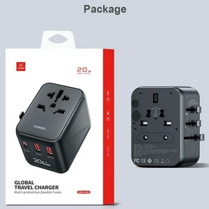 چند راهی برق مکعبی 2500 وات یک سوکت، دو یو اس بی و یک تایپ سی 20 وات یاندو