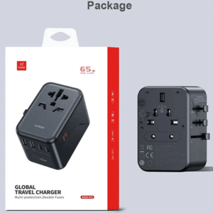 قیمت آداپتور تایپ سی و یو اس بی 65 وات یاندو