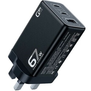 شارژر دیواری تایپ سی و یو اس بی 67 وات یاندو XDCH-065