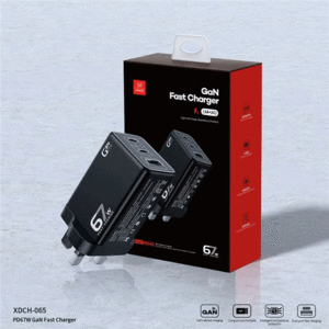 قیمت شارژر دیواری تایپ سی و یو اس بی 67 وات یاندو