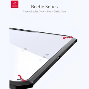 خوش قیمت کاور و گارد ضدضربه کریستالی تبلت سامسونگ گلکسی تب A9 پلاس یاندو با قابلیت استند شدن