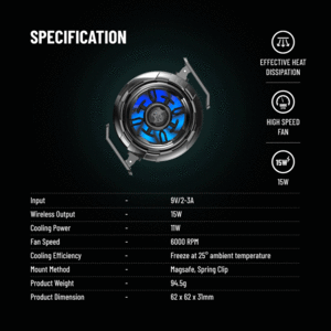 فروش فن خنک کننده رادیاتوری و شارژر مگنتی گوشی و تبلت پرودو