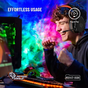 خرید هدست مخصوص بازی با سیم با نورپردازی رنگارنگ جذاب پرودو