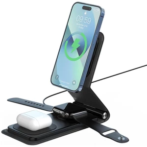 خرید هولدر شارژر وایرلس مگ‌سیف گوشی، ایرپاد و ساعت هوشمند لِوِلو