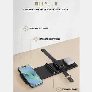 هولدر شارژر وایرلس مگ‌سیف گوشی، ایرپاد و ساعت هوشمند لِوِلو