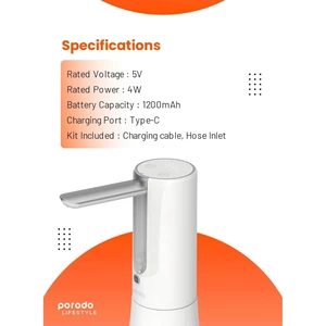 پمپ آب دیجیتالی با استند رومیزی پورودو