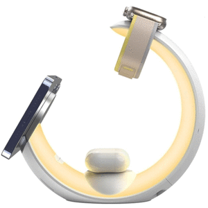 فروش استند شارژ وایرلس چند کاره طرح ماه گرین لاین