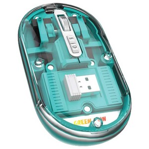 موس بی سیم طرح شفاف گرین لاین