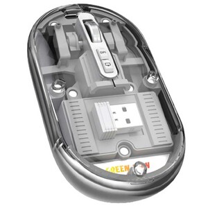 موس بلوتوثی طرح شفاف گرین لاین