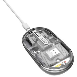 موس بی سیم طرح شفاف گرین لاین