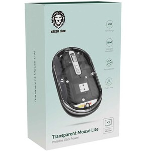 موس بی سیم طرح شفاف گرین لاین