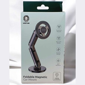 هولدر مگنتی داخل خودرو تاشو چرخشی 360 درجه گرین GNFLMAGCMTBK