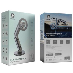 هولدر مگنتی داخل خودرو تاشو چرخشی 360 درجه گرین GNFLMAGCMTBK