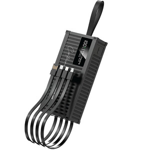 پاوربانک 22.5 وات 20000 همراه با کابل تایپ سی، لایتنینگ، میکرو و یو اس بی گرین GNCONPB20KBK