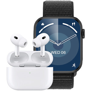 پک ساعت هوشمند و هندزفری بلوتوث سینک فیت دوو گرین GNSYFTWSAWCH