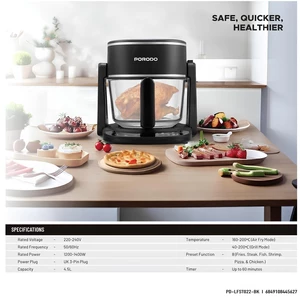 هواپز و گریل دوکاره پورودو سرخ کن بدون روغن