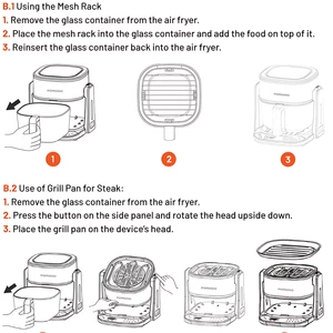 هواپز و گریل دوکاره پورودو سرخ کن بدون روغن