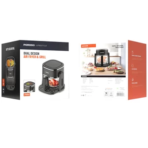 هواپز و گریل دوکاره پورودو سرخ کن بدون روغن