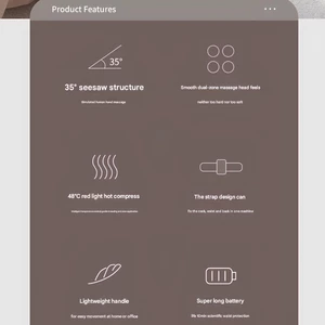 ماساژور کمر، پشت، شکم، گردن و پا شارژی قابل حمل برو