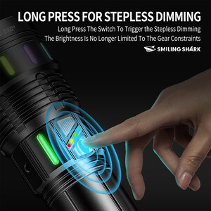 خرید چراغ قوه شارژی اسمایلینگ شارک