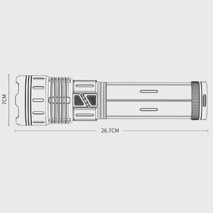 فروش چراغ قوه شارژی اسمایلینگ شارک