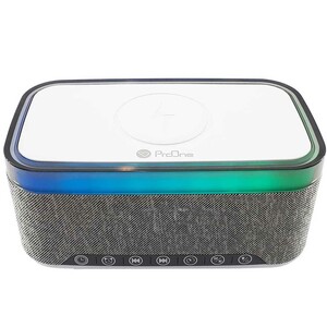 نمای بالای اسپیکر بی سیم و شارژر وایرلس پرووان