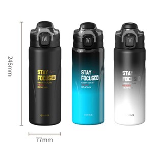 ابعاد فلاسک استیل 600 میلی‌لیتر شیائومی کوانج