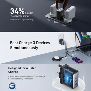 بهترین آداپتور مسافرتی تایپ سی یو اس بی فست شارژر لپ تاپ مک بوک انکر