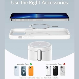 شارژر مگ سیف گوشی آیفون 12/13/14 و هندزفری بلوتوثی انکر