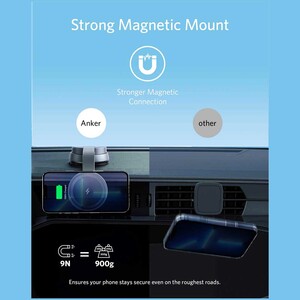 بهترین هولدر شارژر وایرلس آیفون داخل خودرو انکر همراه با شارژ فندکی و کابل دو سر تایپ‌سی