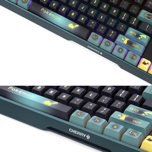 کیبورد مکانیکی گیمینگ بی سیم سه حالته شارژی پوکمون چری