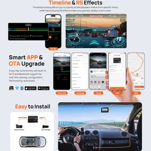دوربین ثبت کننده تصاویر خودرو دوربین فیلمبرداری عقب و جلو ماشین شیائومی