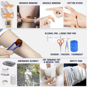 کیت لوازم امداد و نجات کوهنوردی 125 قطعه ای