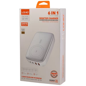 شارژر بی سیم مگنتی چندمنظوره سوپر فست شارژ با چندین پورت تایپ سی یو اس بی لایتنینگ