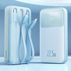 شارژر همراه 20000 با کابل همراه بیسوس