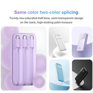 پاوربانک 22.5 وات 20000 با کابل همراه بیسوس PPMD2-20