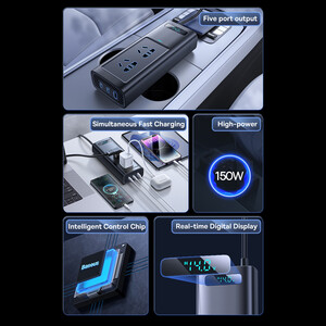 اینورتر ولتاژ و شارژر خودور بیسوس